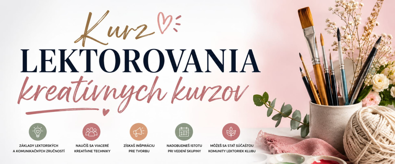 KURZ LEKTOROVANIA KREATÍVNYCH KURZOV